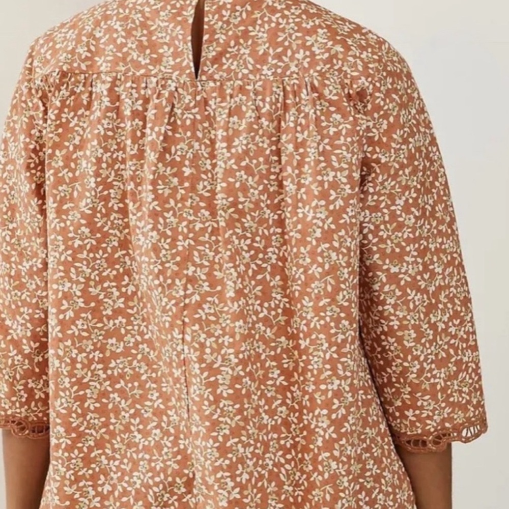 Anthropologie Blue Tassel Marcie Lace Blouse szXS - Picture 2 of 9